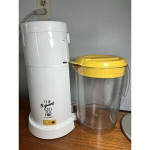Mr. Coffee TM3 3-Quart Iced Tea Pot Maker with Yellow Lid Pitcher WORKS